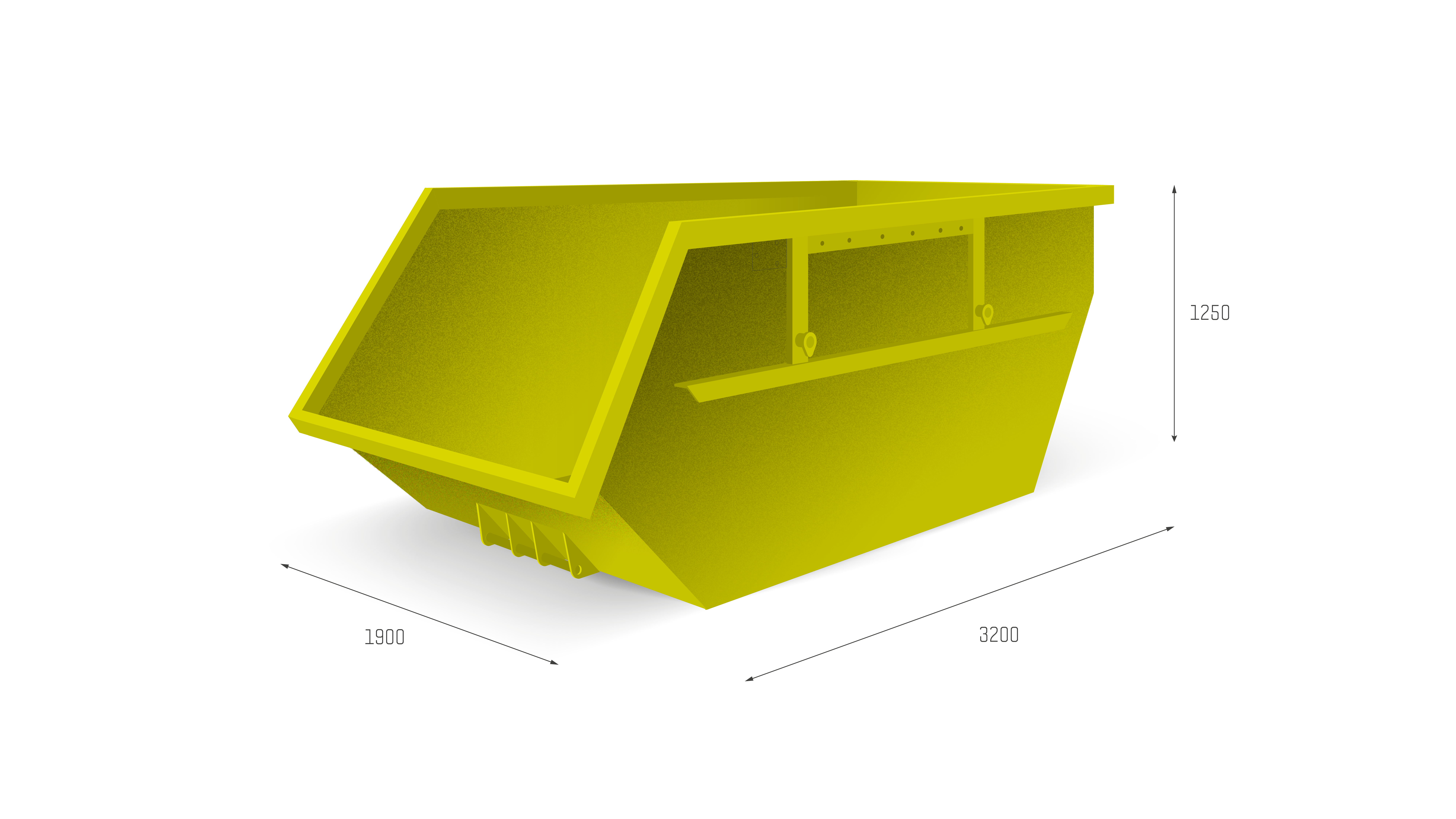 6 m³ Absetzcontainer offen