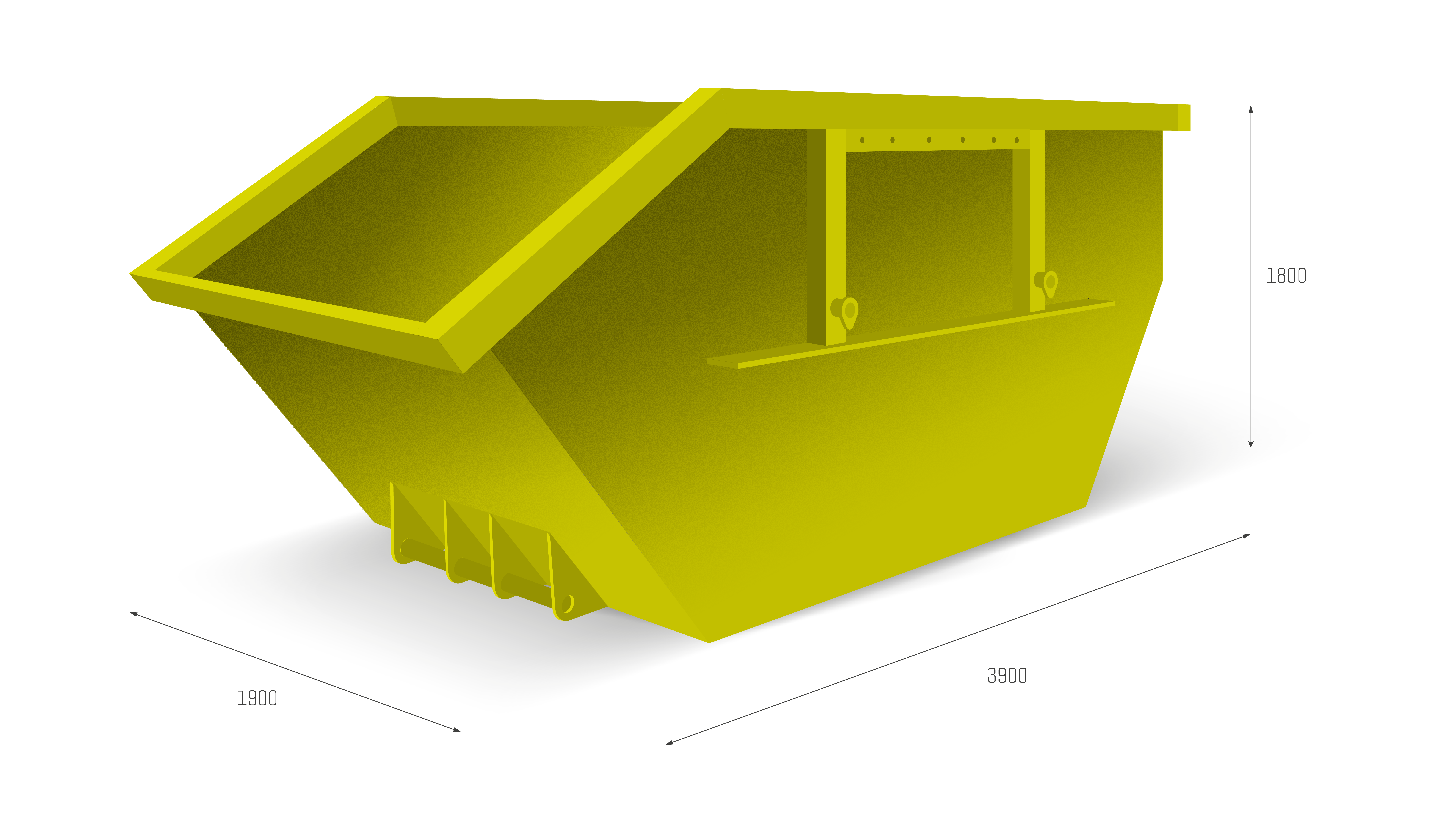 10 m³ Absetzcontainer offen